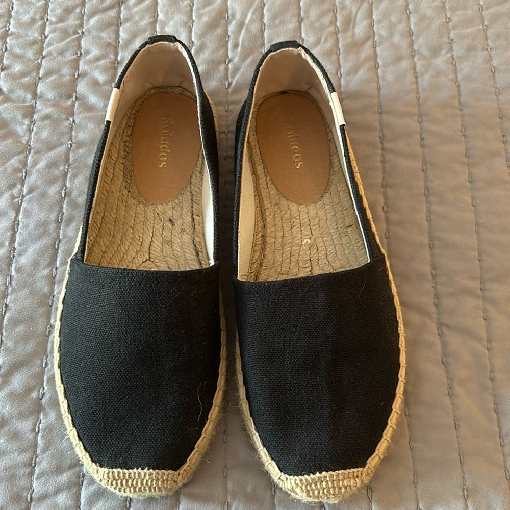 Soludos Black Espadrilles